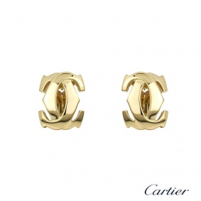 Cartier 18k Yellow Gold C de Cartier Earrings